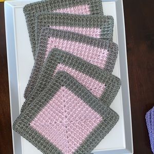 Crochet Granny squares 5pc